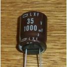 Elko 1000 uF 35 V radial  LXF-Serie 105C